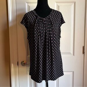 Liz Claiborne Pleated Zipper Back Blouse